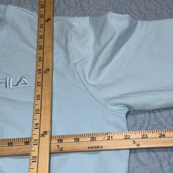 Fila Light Blue Crewneck Sweatshirt L - Picture 7 of 7